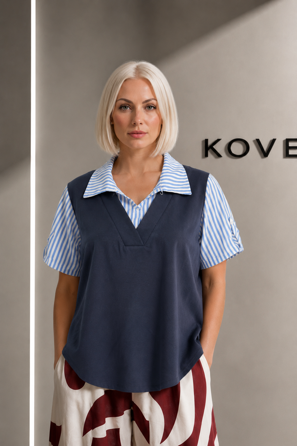 Blusa Polo KOVEN — Marino