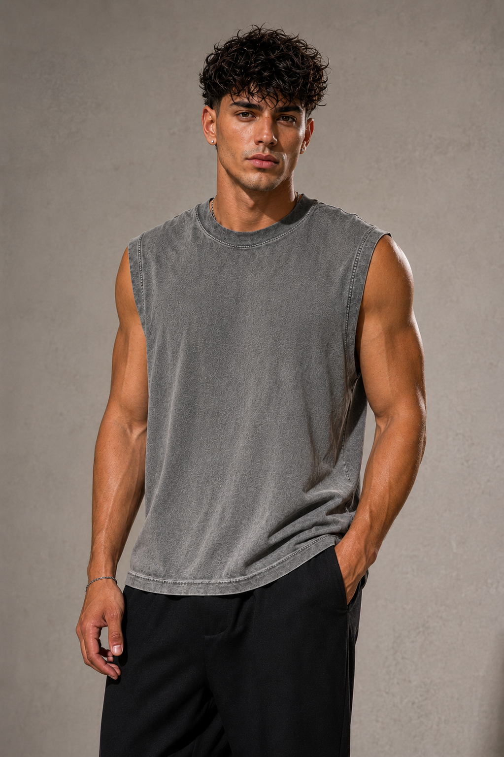 Camiseta sin mangas KOVEN — Gris