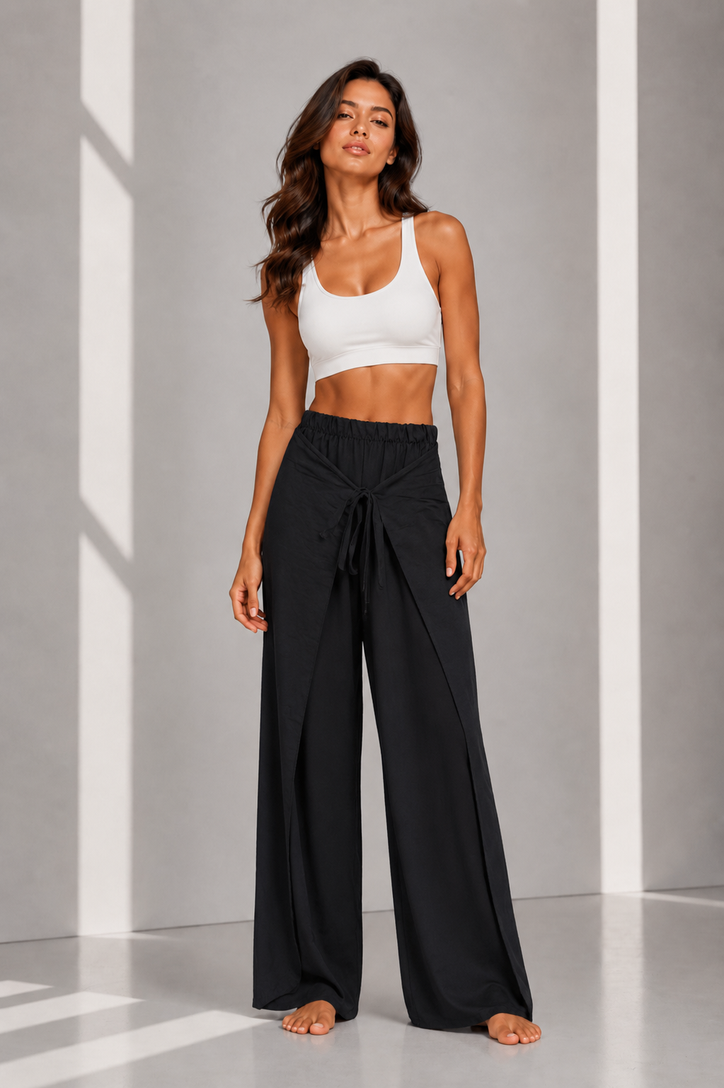 Pantalón Palazzo Lazo KOVEN — Negro